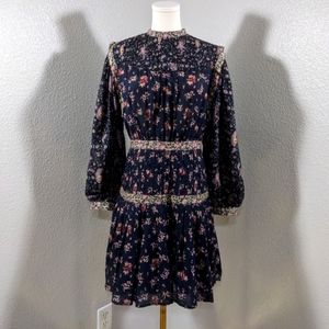 Rebecca Taylor La Vie Floral Print Mini Dress, NWT, Size Small